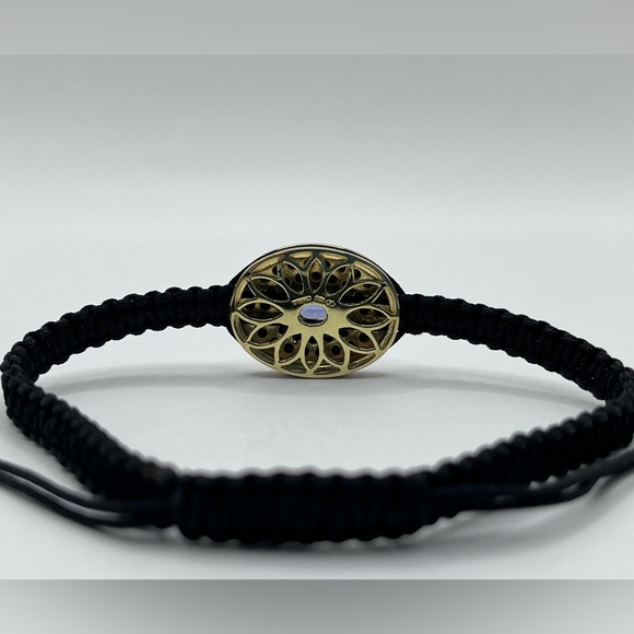 Genuine Tanzanite & Black Spinel Adjustable Bracelet - Picture 3 of 3